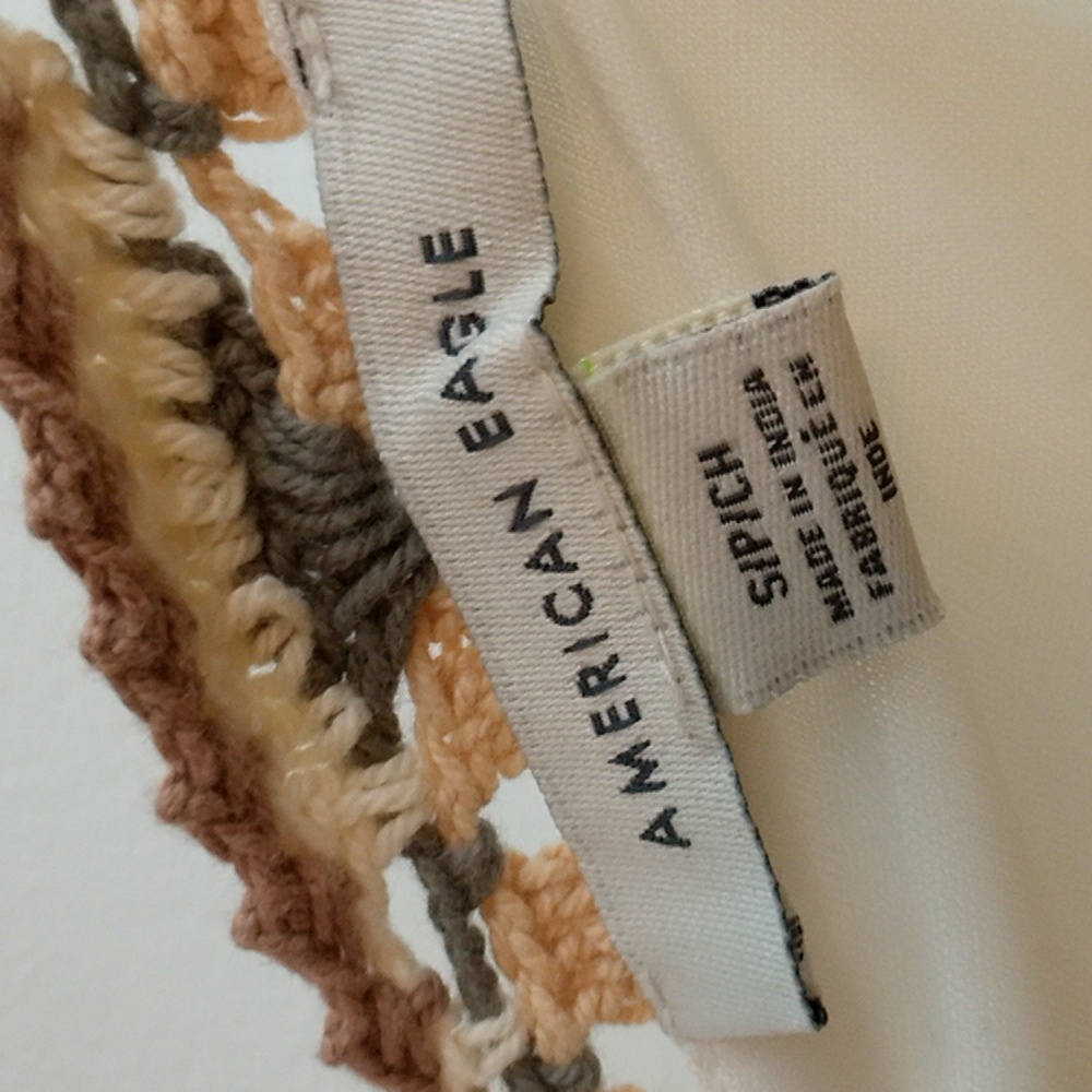 American Eagle Cream Linen Blend Skort Size S - Picture 4 of 6